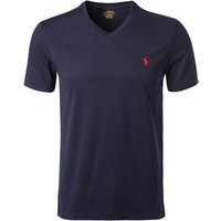 Polo Ralph Lauren Herren T-Shirt blau Baumwolle Slim Fit von Polo Ralph Lauren