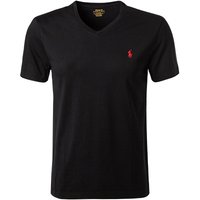 Polo Ralph Lauren Herren T-Shirt schwarz Baumwolle Slim Fit von Polo Ralph Lauren