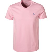 Polo Ralph Lauren Herren T-Shirt rosa Baumwolle Slim Fit von Polo Ralph Lauren