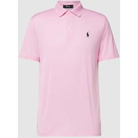 Polo Ralph Lauren Tailored Fit Poloshirt mit Label-Stitching in Pink, Größe XL von Polo Ralph Lauren