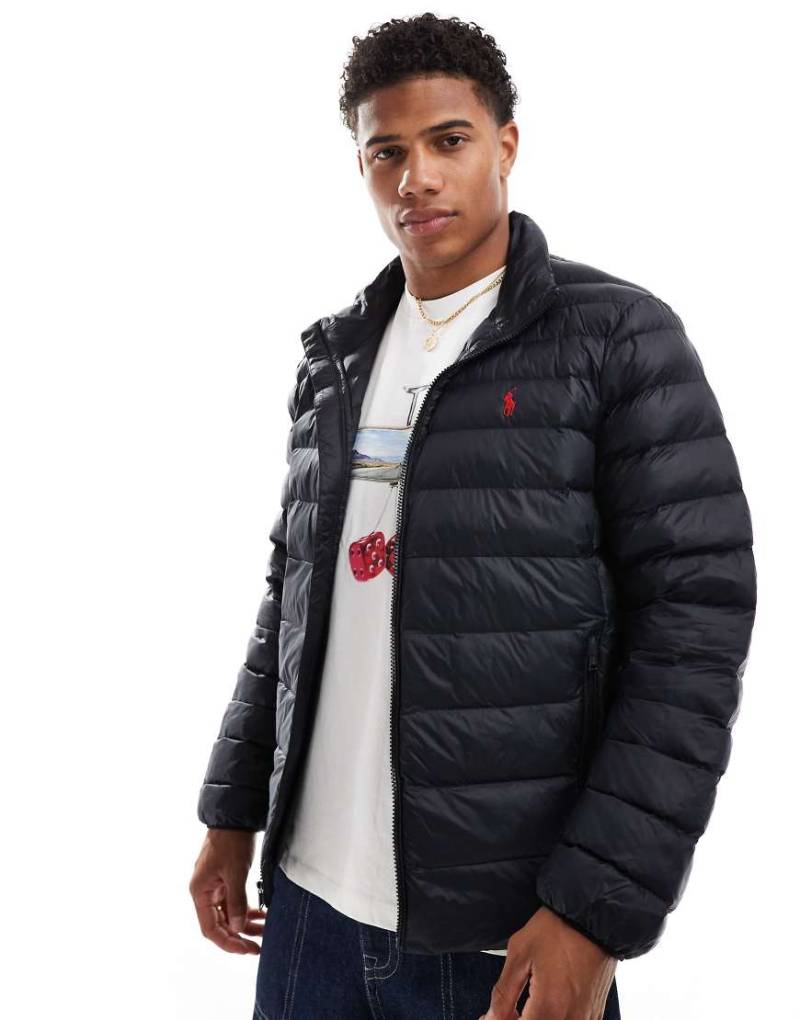 Polo Ralph Lauren - Terra - Leichte Steppjacke in Schwarz mit Markenlogo von Polo Ralph Lauren
