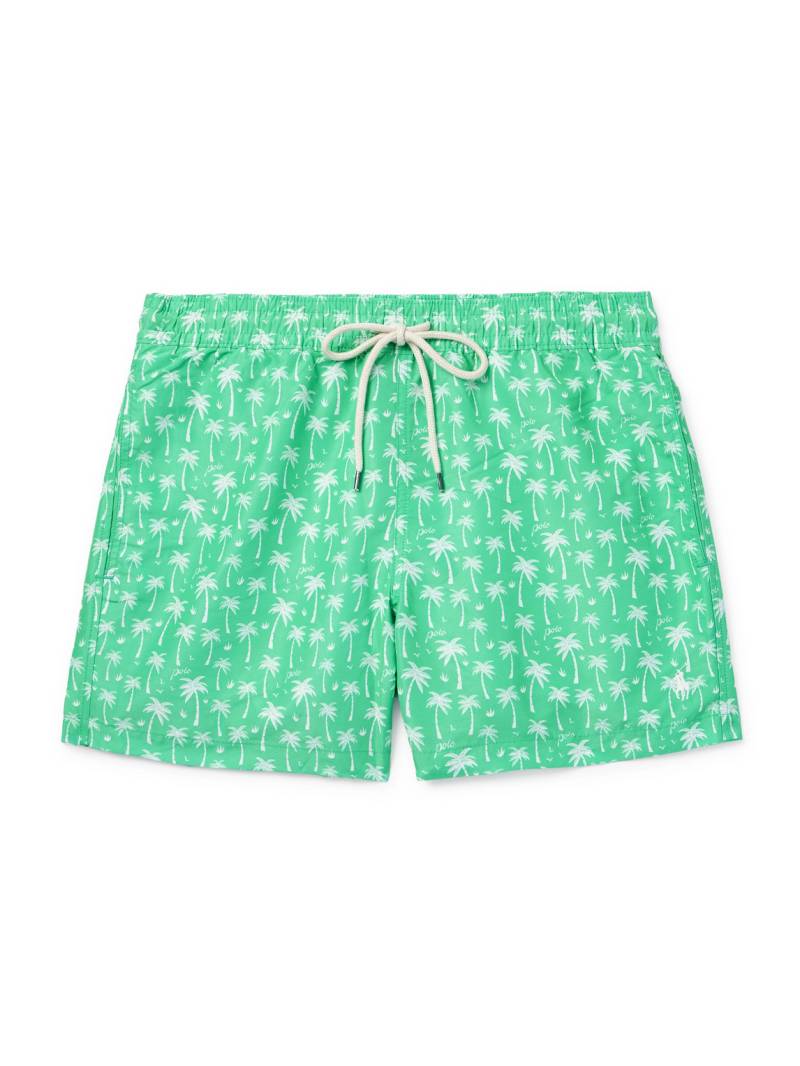 Polo Ralph Lauren - Traveler Straight-Leg Mid-Length Printed Swim Shorts - Men - Green - L von Polo Ralph Lauren