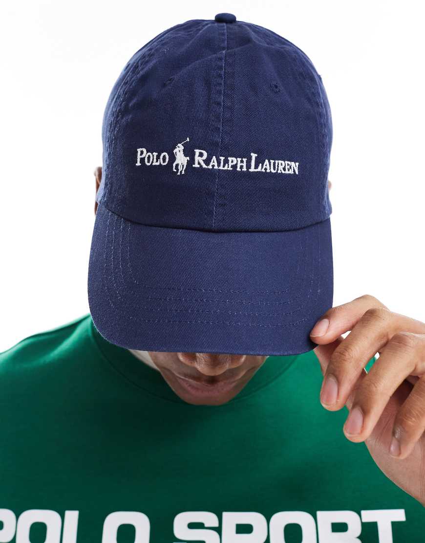 Polo Ralph Lauren - Twill-Baseballkappe in Marineblau mit Markenlogo-Schriftzug von Polo Ralph Lauren