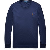 Polo Ralph Lauren Unifarbenes Longsleeve mit kleiner Poloreiter-Stickerei in L von Polo Ralph Lauren