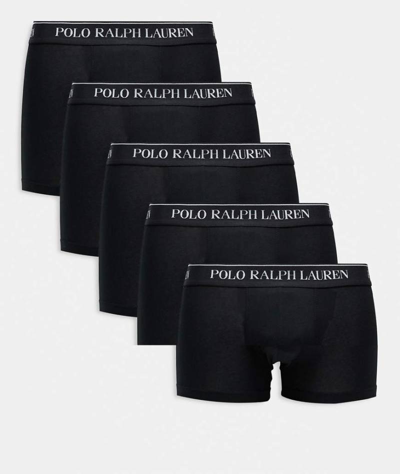 Polo Ralph Lauren - Unterhosen im 5er-Pack in Schwarz mit Logobund von Polo Ralph Lauren