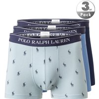 Polo Ralph Lauren Herren Trunks blau Baumwolle unifarben von Polo Ralph Lauren