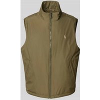 Polo Ralph Lauren Weste mit Logo-Stitching in Oliv, Größe XXL von Polo Ralph Lauren