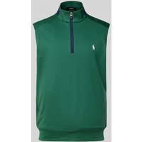 Polo Ralph Lauren Weste mit Stehkragen in Gruen, Größe XXL von Polo Ralph Lauren