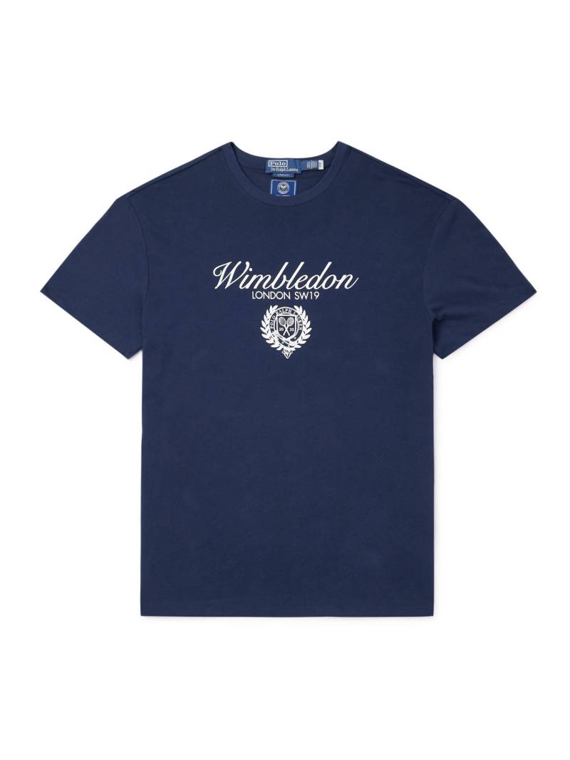 Polo Ralph Lauren - Wimbledon Logo-Print Cotton-Jersey T-Shirt - Men - Blue - XS Polo Ralph Lauren - Wimbledon Logo-Print Cotton-Jersey T-Shirt - Men - Blue - XS von Polo Ralph Lauren