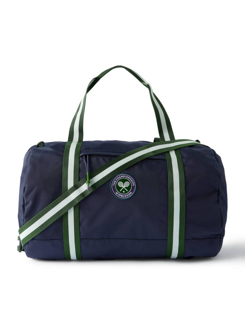 Polo Ralph Lauren - Wimbledon Webbing-Trimmed Logo-Appliquéd Canvas Duffle Bag - Men - Blue von Polo Ralph Lauren