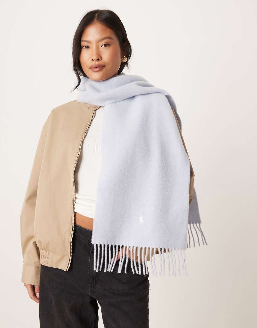 Polo Ralph Lauren - Wollschal in Hellblau von Polo Ralph Lauren