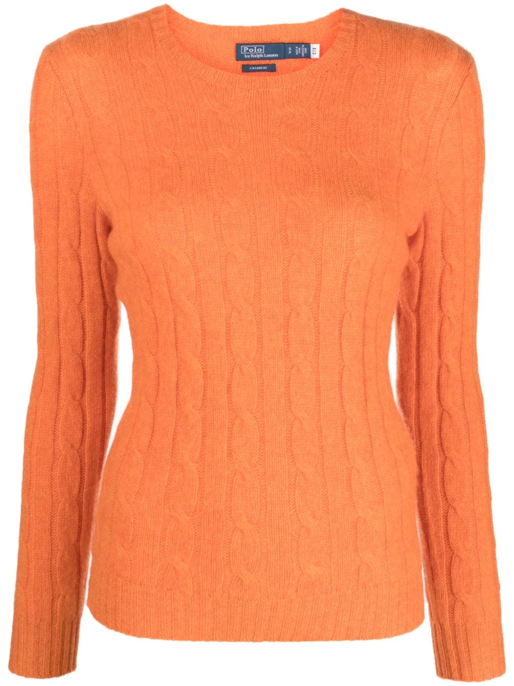 Polo Ralph Lauren Kaschmirpullover mit Zopfmuster - Orange von Polo Ralph Lauren