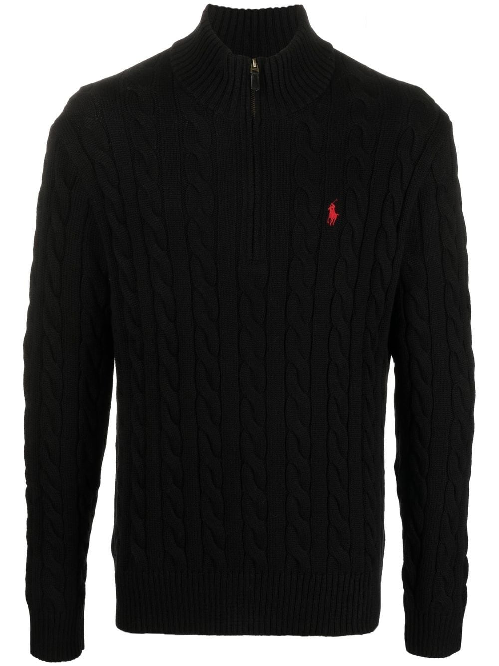 Polo Ralph Lauren Pullover mit Zopfmuster - Schwarz von Polo Ralph Lauren