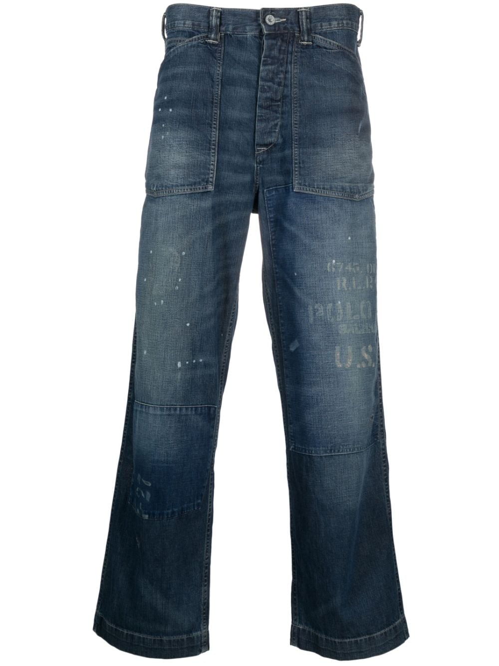 Polo Ralph Lauren Weite Jeans im Distressed-Look - Blau von Polo Ralph Lauren