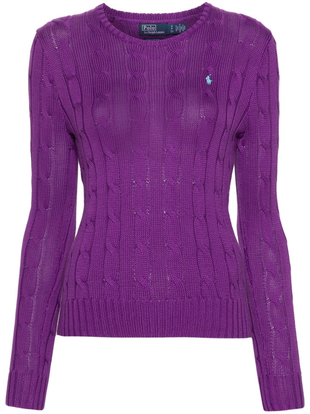 Polo Ralph Lauren Pullover mit Zopfmuster - Violett von Polo Ralph Lauren