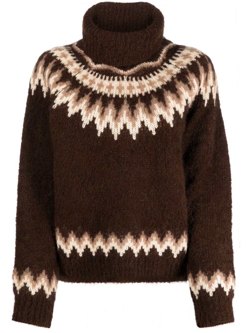 Polo Ralph Lauren Rollkragenpullover mit Fair-Isle-Strickmuster - Braun von Polo Ralph Lauren