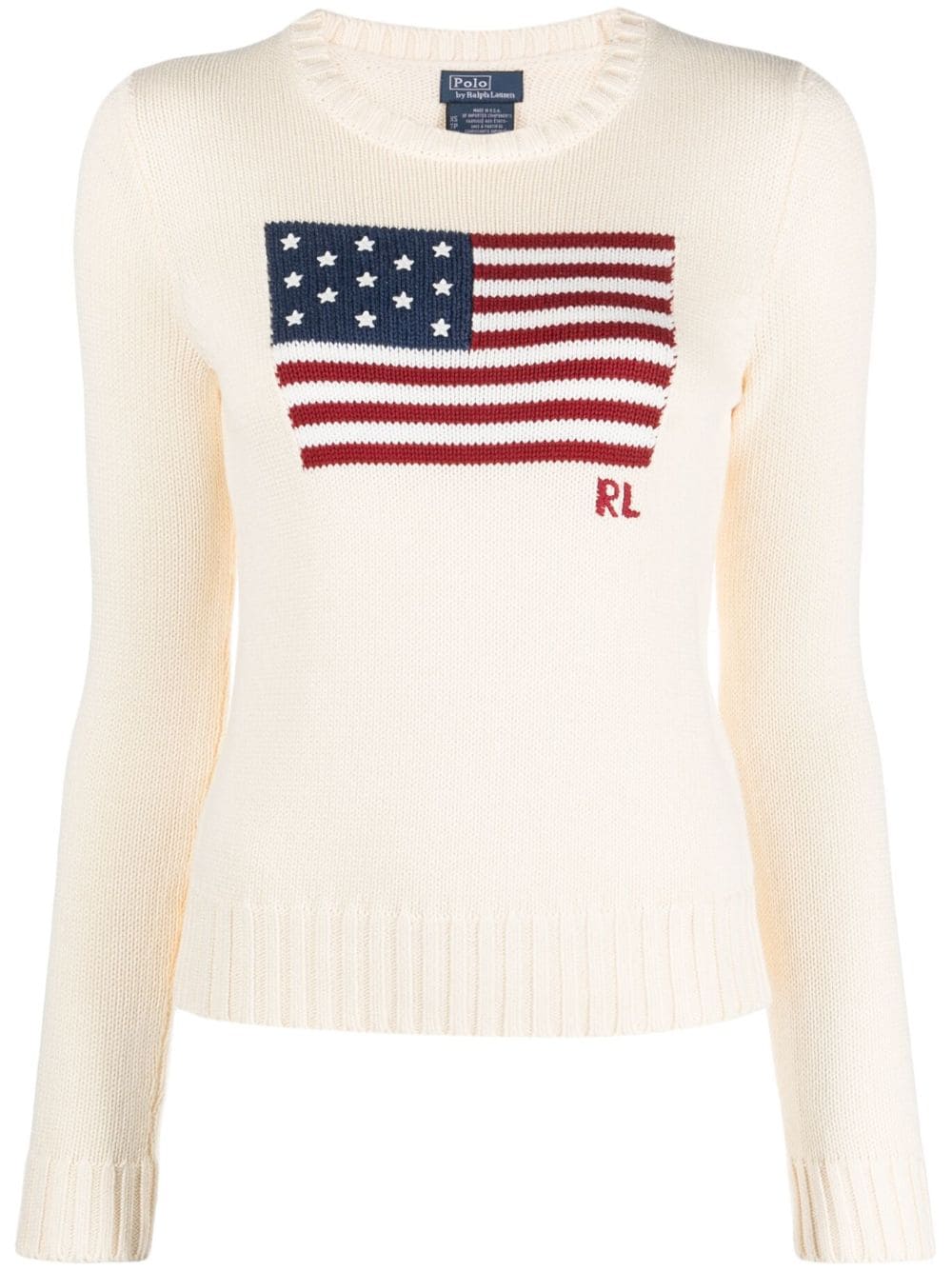 Polo Ralph Lauren Intarsien-Pullover mit Blütenmuster - Nude von Polo Ralph Lauren