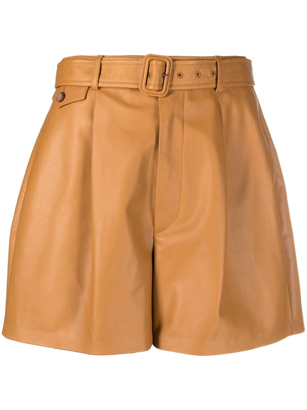 Polo Ralph Lauren Ausgestellte Ledershorts - Nude von Polo Ralph Lauren