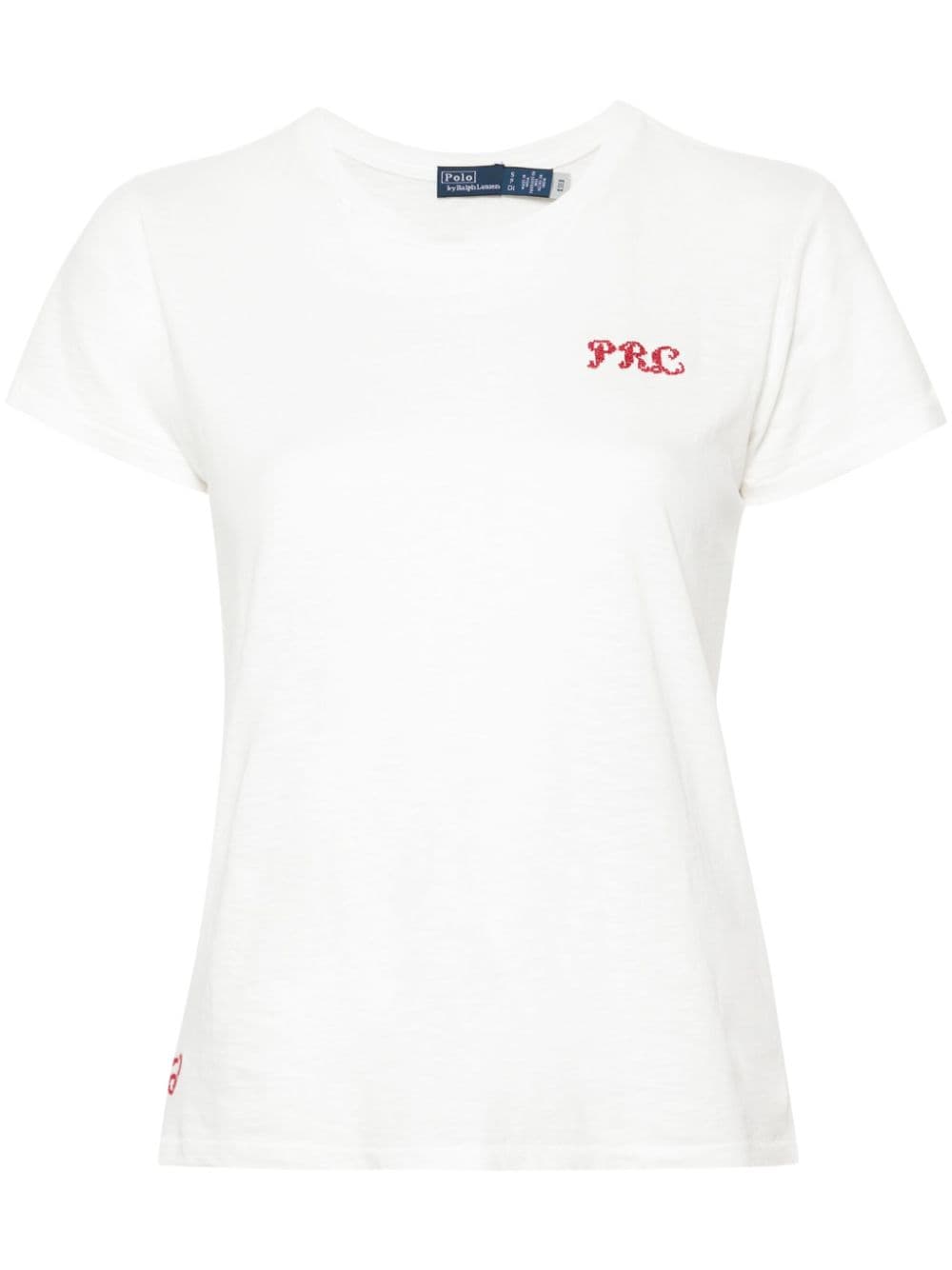 Polo Ralph Lauren T-Shirt mit Logo-Stickerei - Weiß von Polo Ralph Lauren