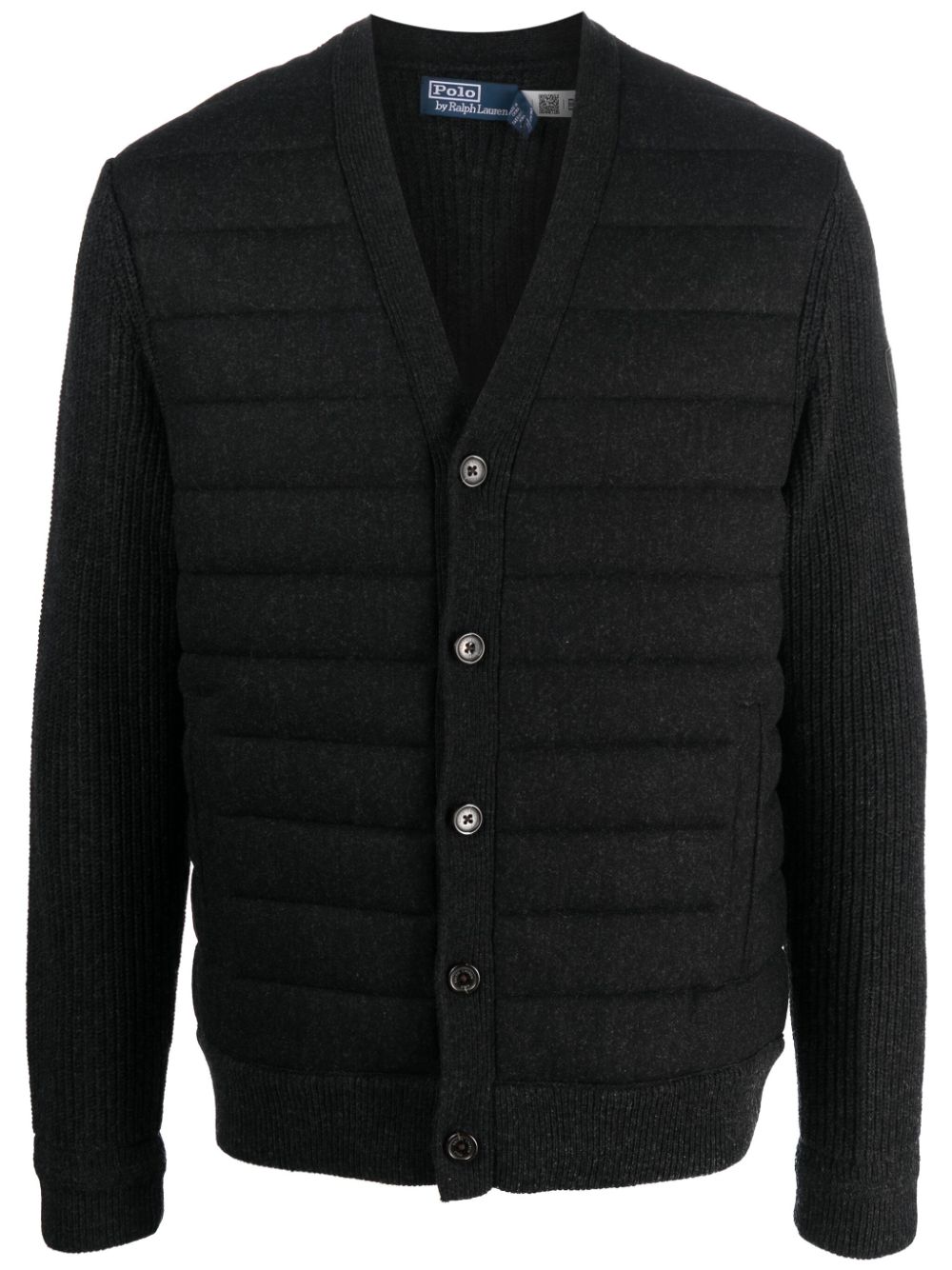 Polo Ralph Lauren Cardigan mit Steppeinsätzen - Schwarz von Polo Ralph Lauren