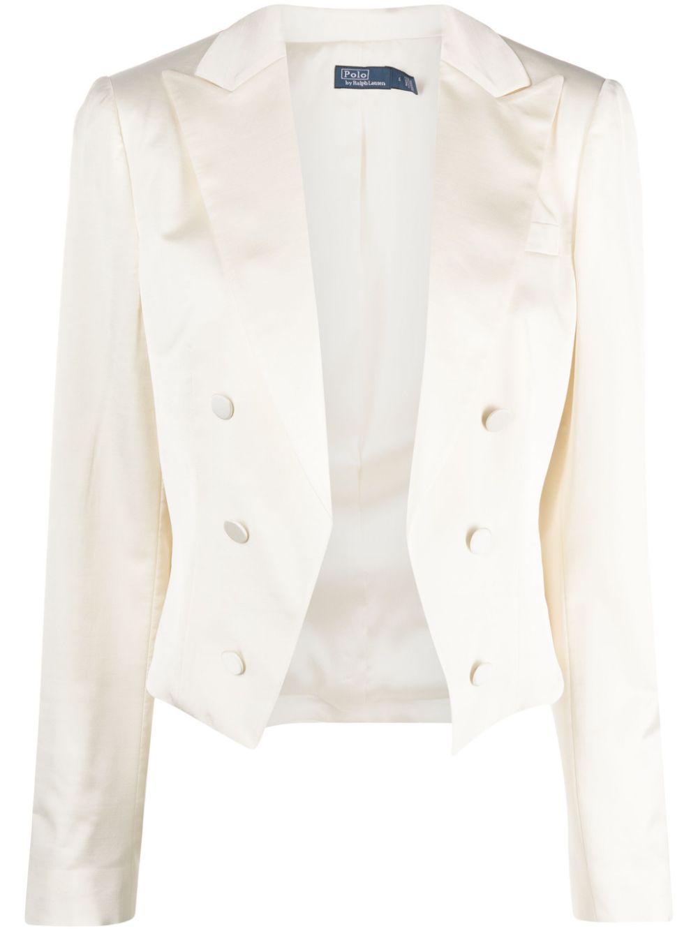 Polo Ralph Lauren Blazer aus Satin - Nude von Polo Ralph Lauren