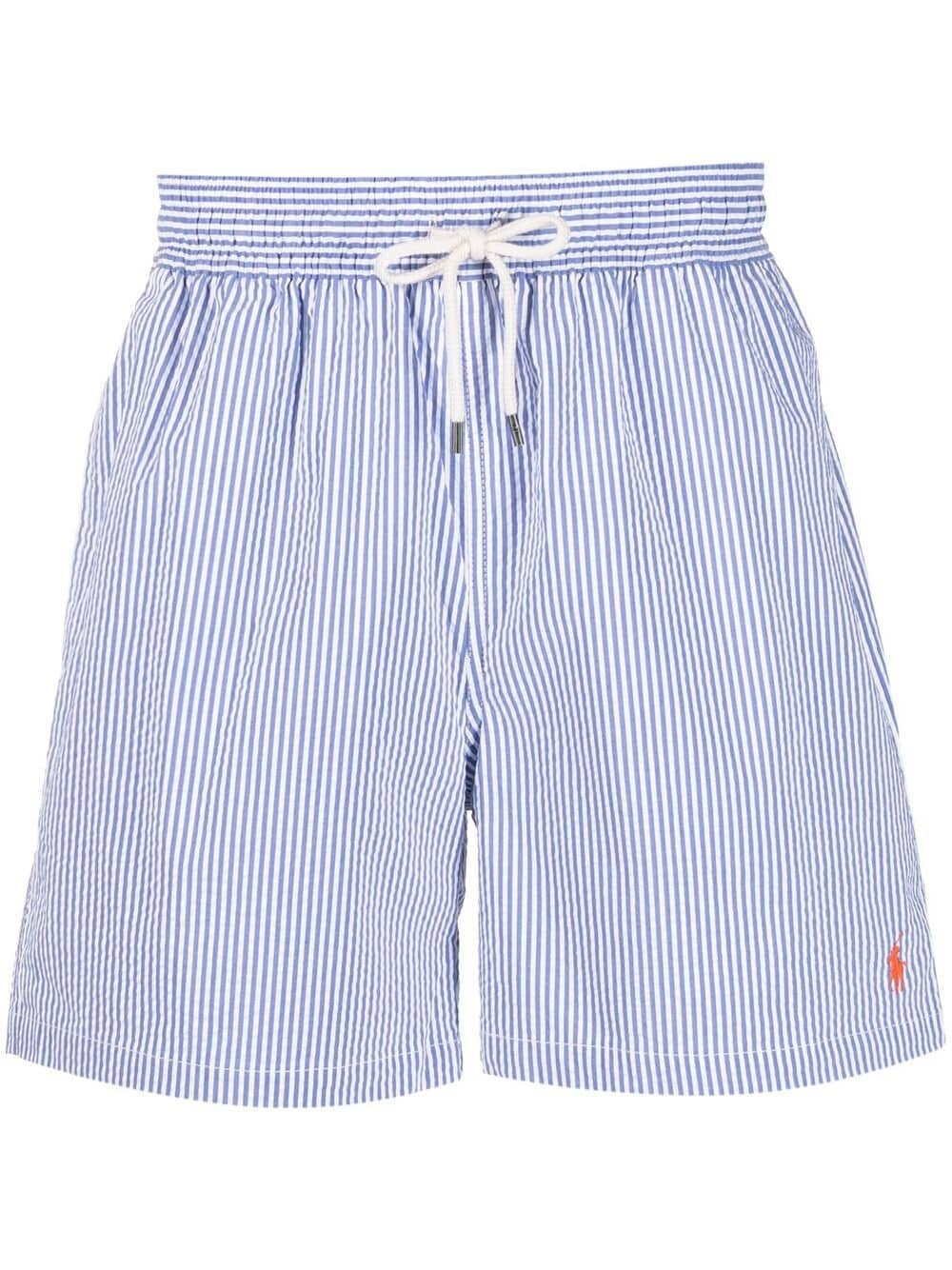 Polo Ralph Lauren Gestreifte Badeshorts - Blau von Polo Ralph Lauren