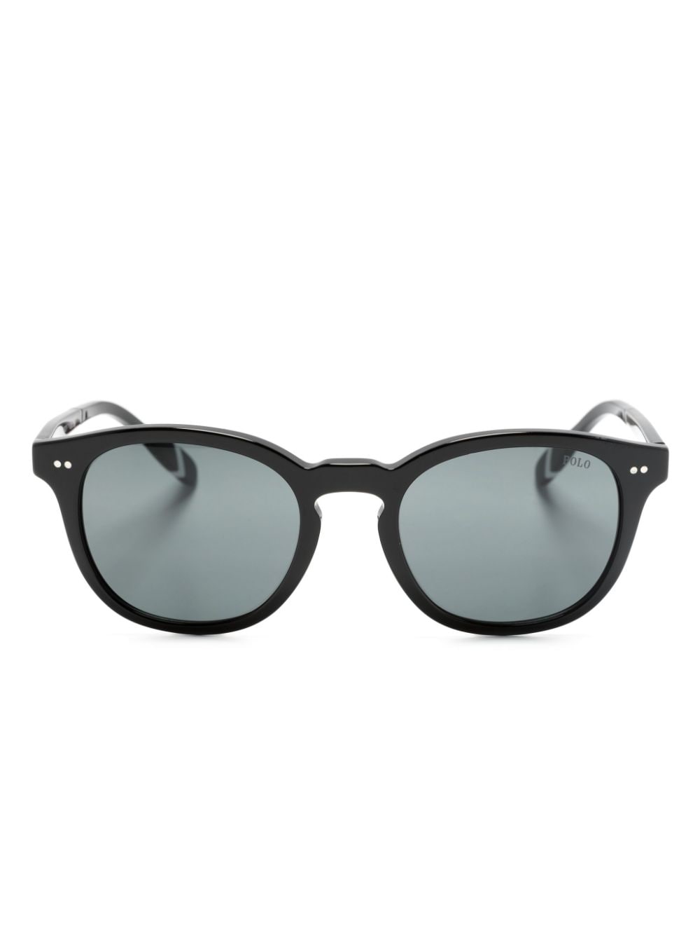 Polo Ralph Lauren Runde Sonnenbrille in Schildpattoptik - Schwarz von Polo Ralph Lauren