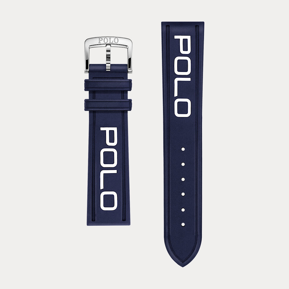 Polo-Uhrenarmband aus Gummi von Polo Ralph Lauren