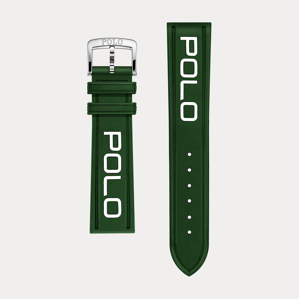 Polo-Uhrenarmband aus Gummi von Polo Ralph Lauren