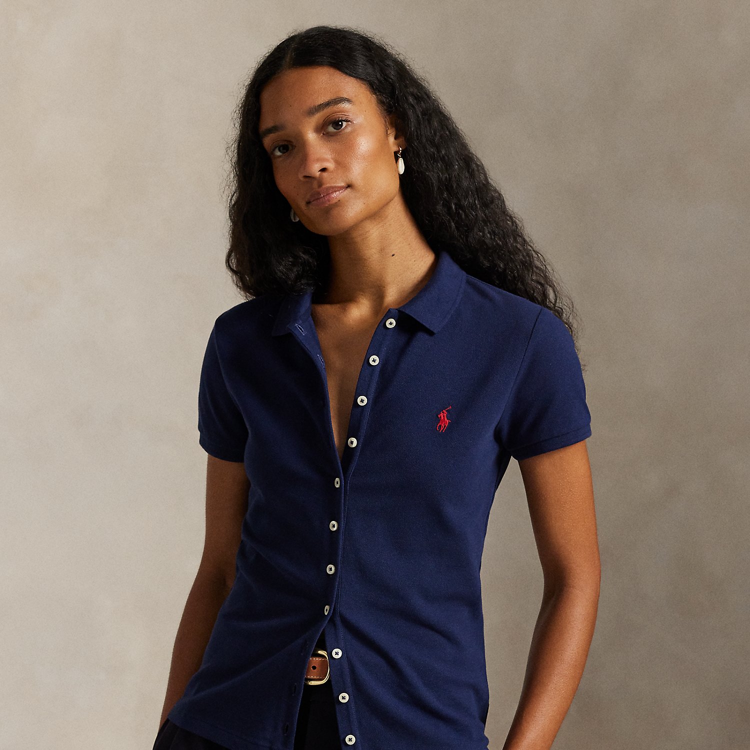 Poloshirt mit Knopfleiste von Polo Ralph Lauren