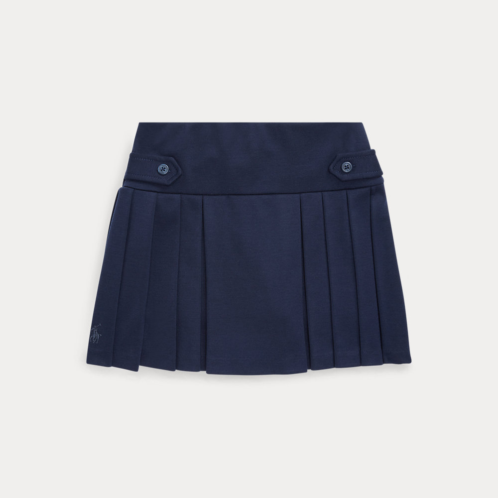 Ponté-Skort mit Falten von Ralph Lauren