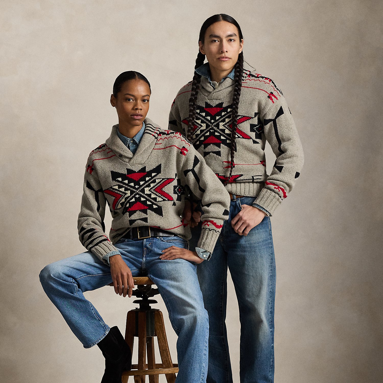 Pullover PRL x TÓPA Grey Sky Lodge von Polo Ralph Lauren