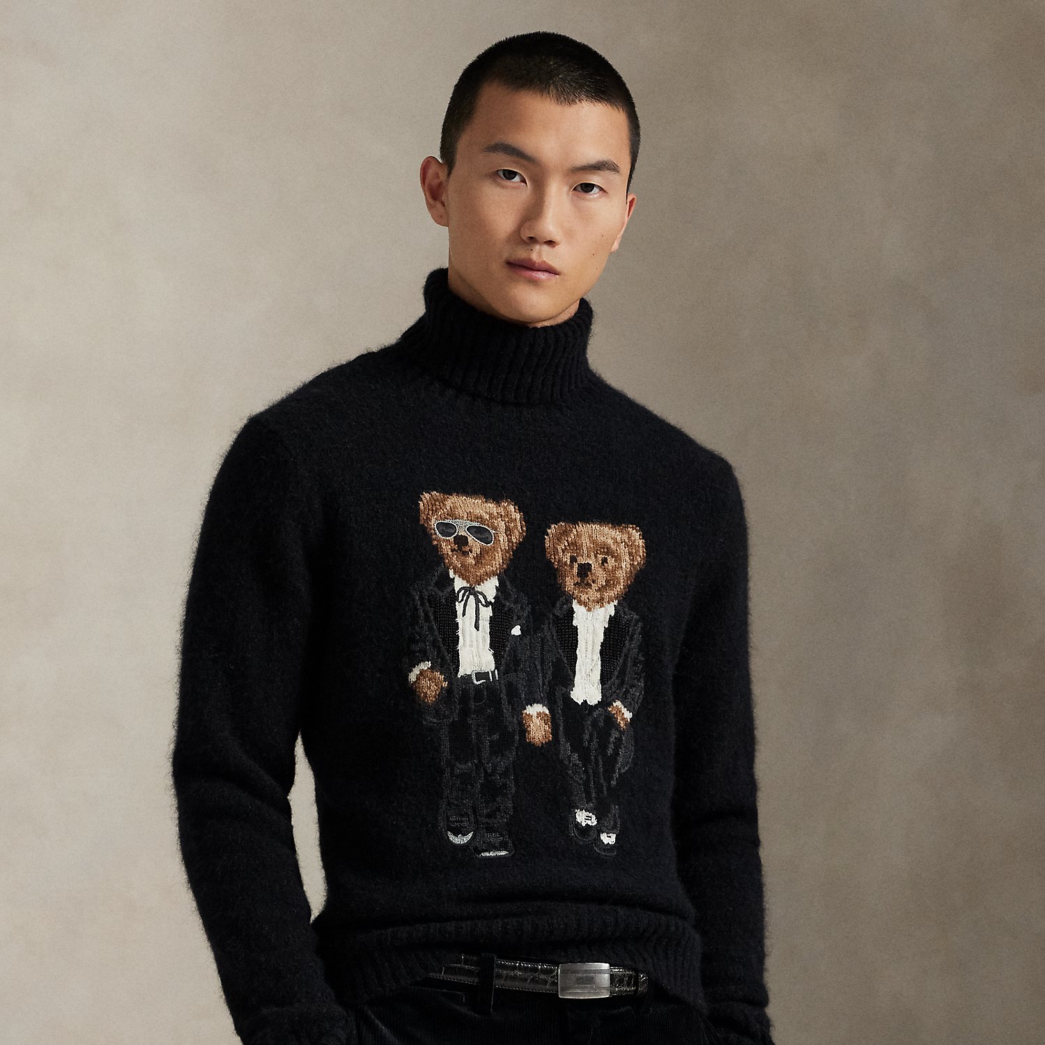 Pullover mit  Ralph Lauren & Ricky Tuxedo Bear von Polo Ralph Lauren