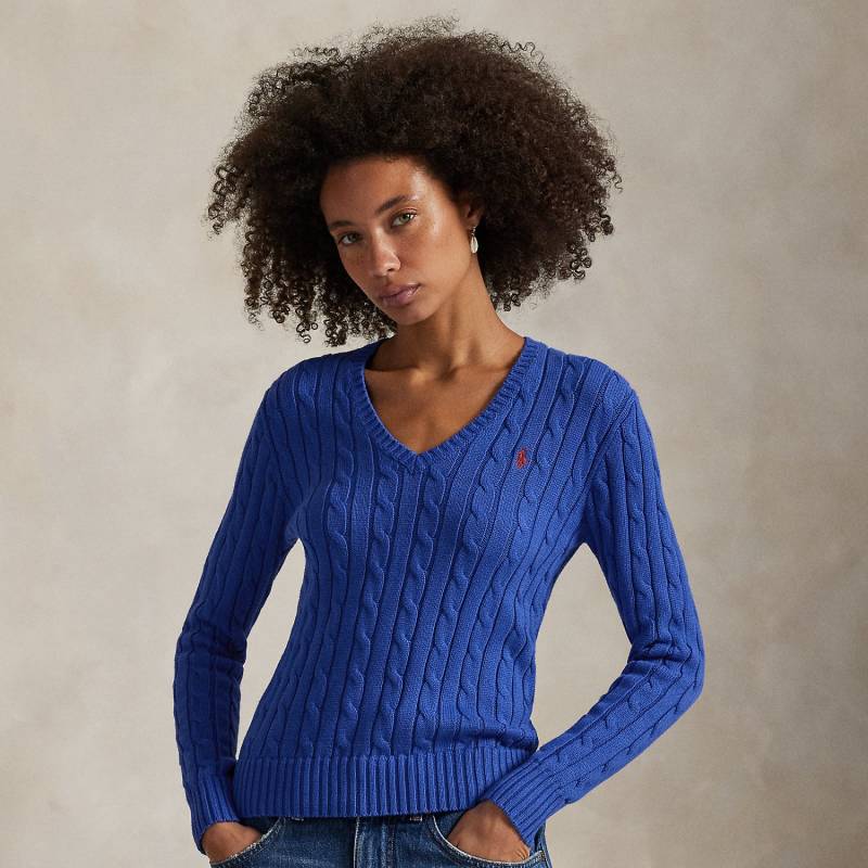 Pullover mit V-Ausschnitt und Zopfmuster Pullover mit V-Ausschnitt und Zopfmuster von Polo Ralph Lauren
