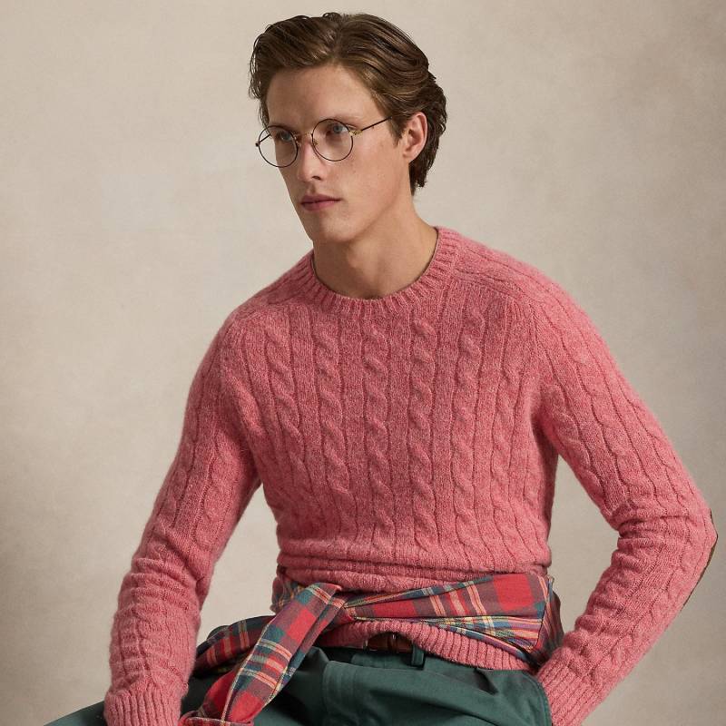 Pullover mit Zopfmuster und Aufnähern von Polo Ralph Lauren