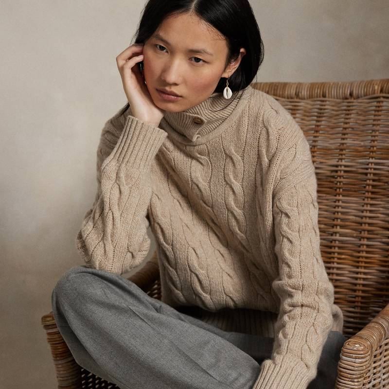 Pullover mit Zopfmuster und Polokragen Pullover mit Zopfmuster und Polokragen von Polo Ralph Lauren