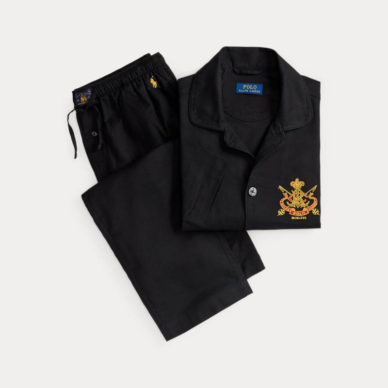 Pyjama-Set aus Flanell mit Wappen Pyjama-Set aus Flanell mit Wappen von Polo Ralph Lauren