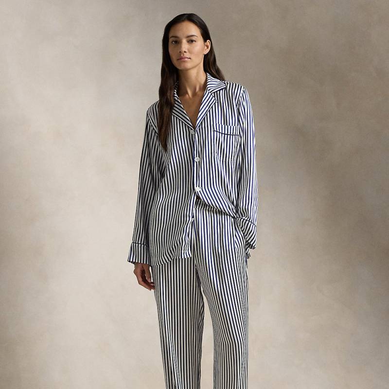 Pyjama-Set aus Seide mit langen Ärmeln von Polo Ralph Lauren