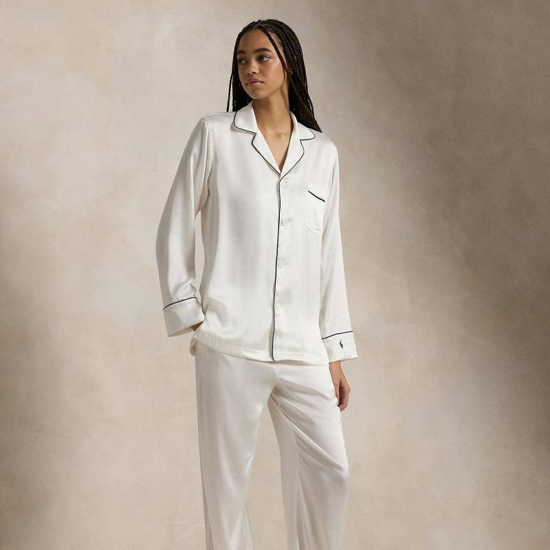 Pyjama-Set aus Seide mit langen Ärmeln von Polo Ralph Lauren