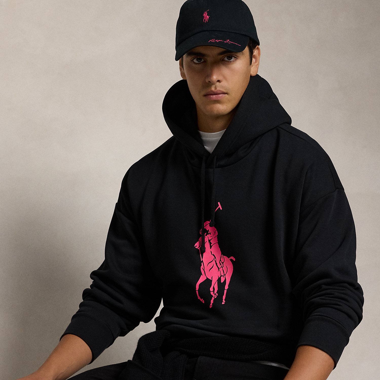 Relaxed-Fit Kapuzenpullover Pink Pony von Polo Ralph Lauren