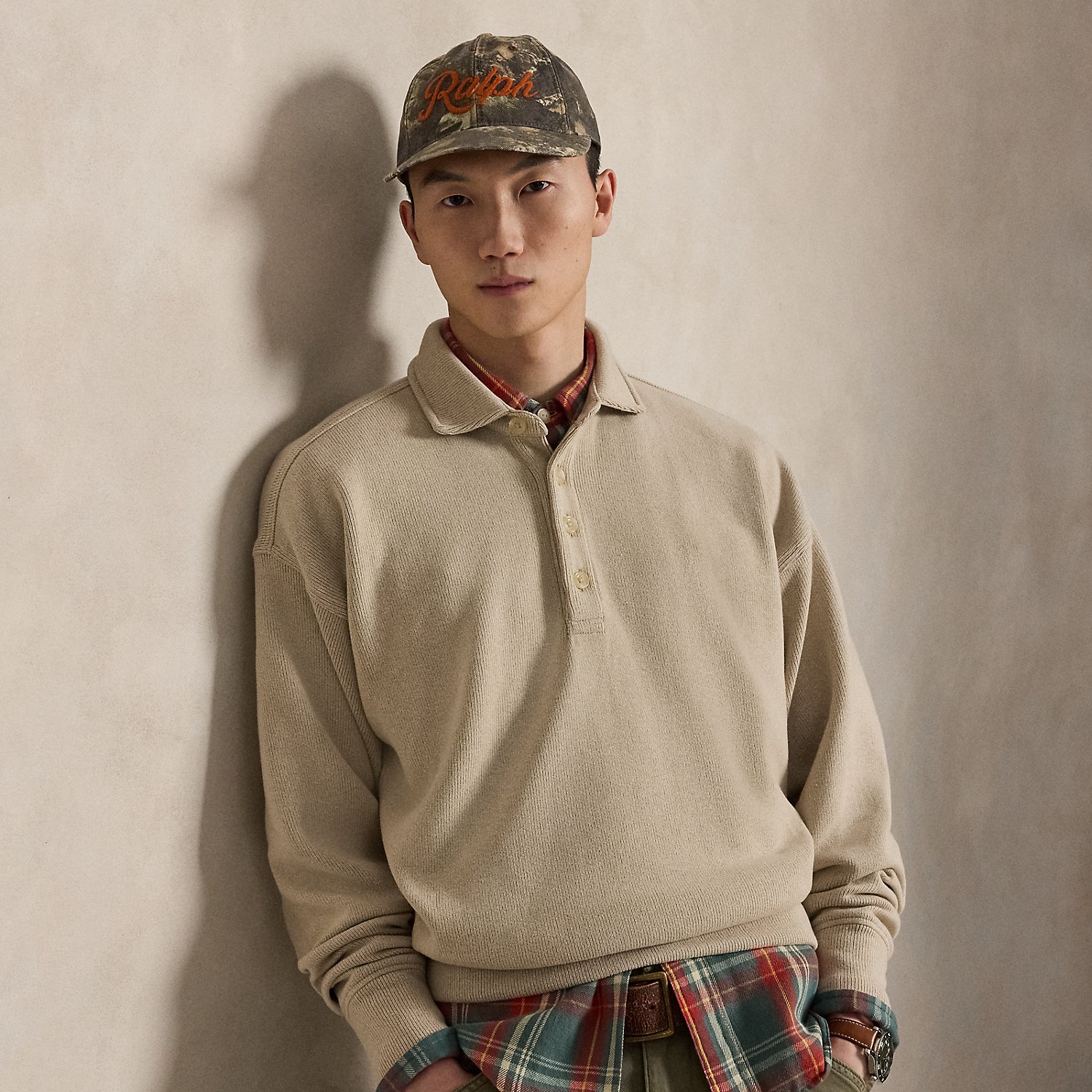 Relaxed-Fit Polo-Rippenstrickpullover von Polo Ralph Lauren
