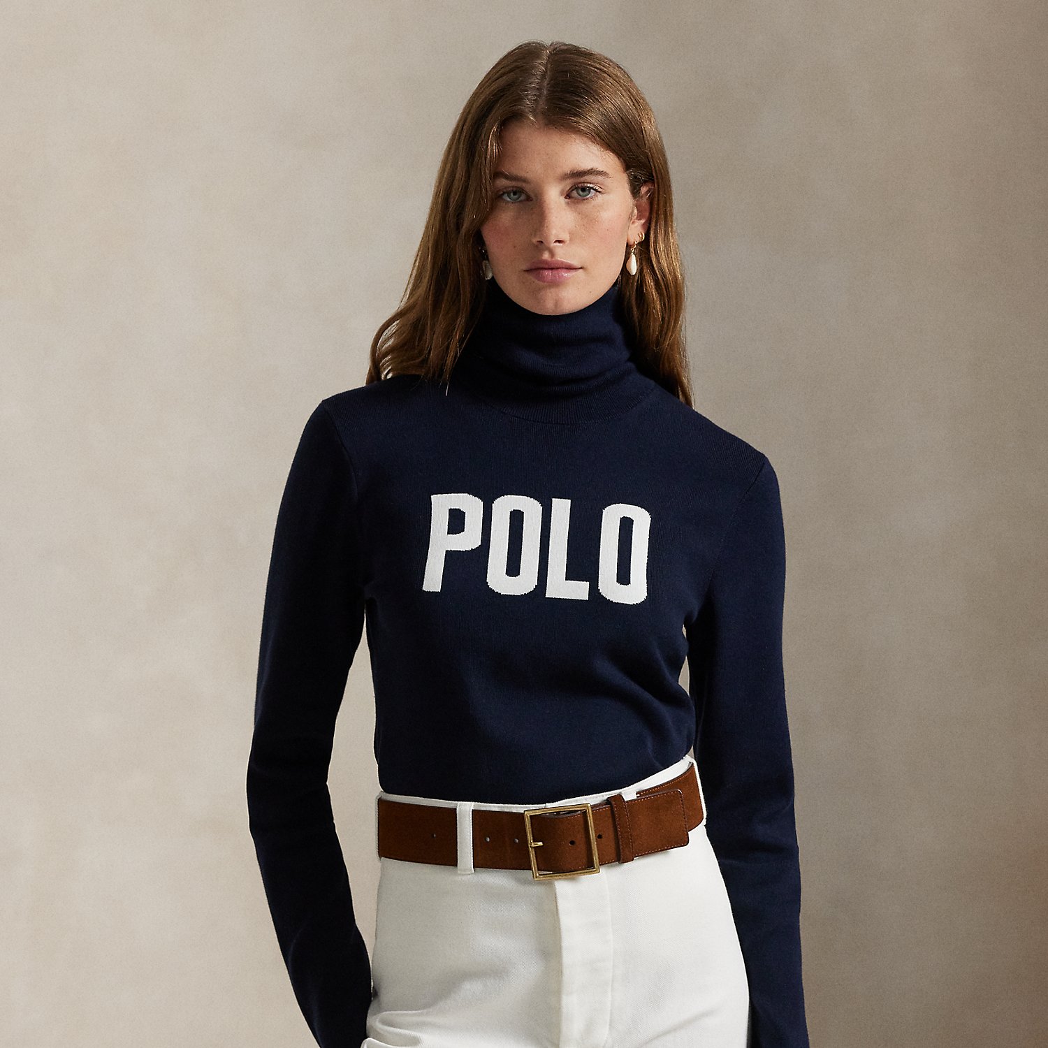 Rollkragenpullover mit Logo von Polo Ralph Lauren