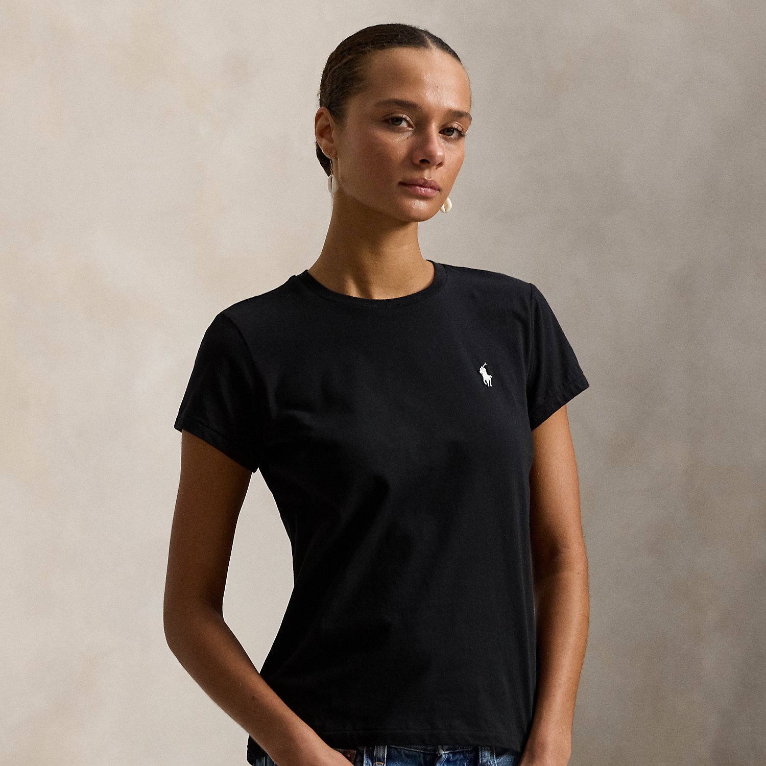 Rundhals-T-Shirt aus Baumwolljersey von Polo Ralph Lauren