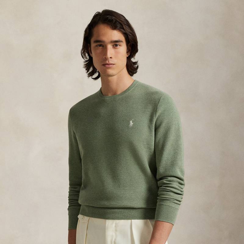 Rundhalspullover aus Baumwollpiqué Rundhalspullover aus Baumwollpiqué von Polo Ralph Lauren
