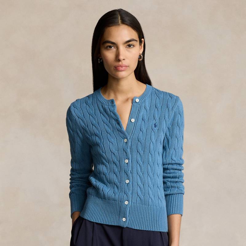 Rundhalsstrickjacke mit Zopfmuster Rundhalsstrickjacke mit Zopfmuster von Polo Ralph Lauren