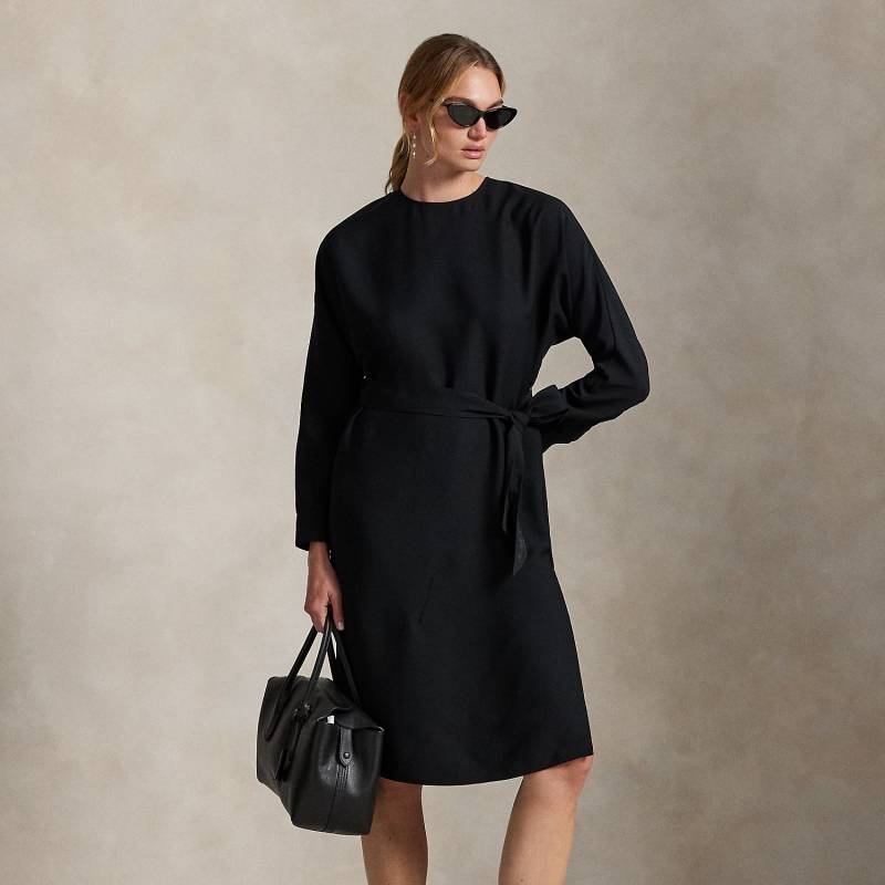 Satinkleid mit Gürtel von Polo Ralph Lauren