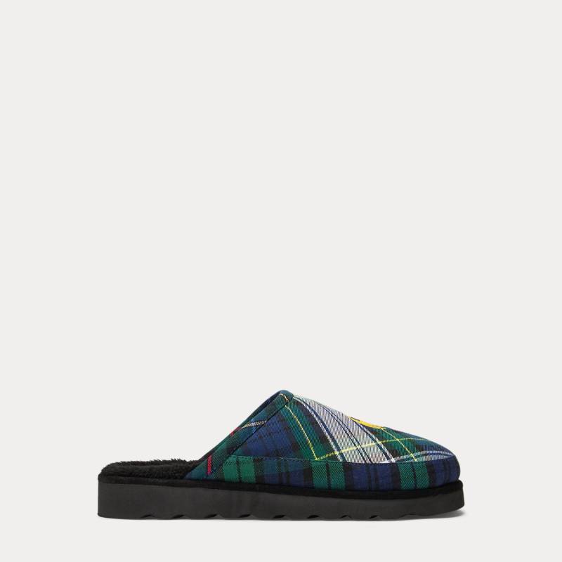 Scuff-Slipper Reade aus kariertem Twill von Polo Ralph Lauren