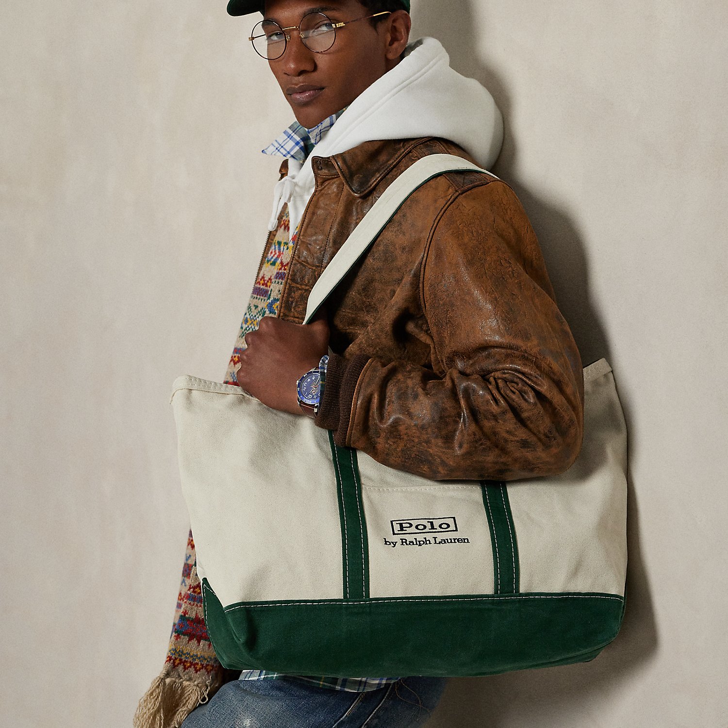 Segeltuch-Tragetasche mit Logo von Polo Ralph Lauren