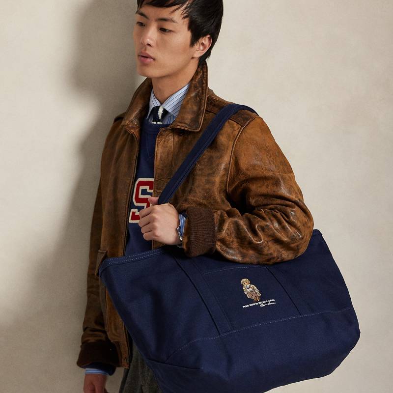 Segeltuch-Tragetasche mit Polo Bear von Polo Ralph Lauren