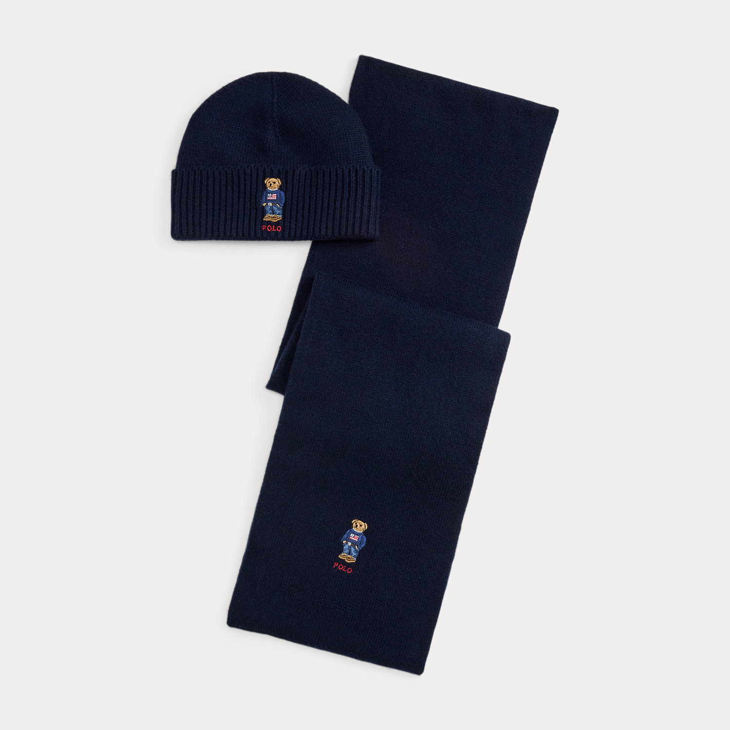 Set mit Mütze und Schal mit Polo Bear von Polo Ralph Lauren